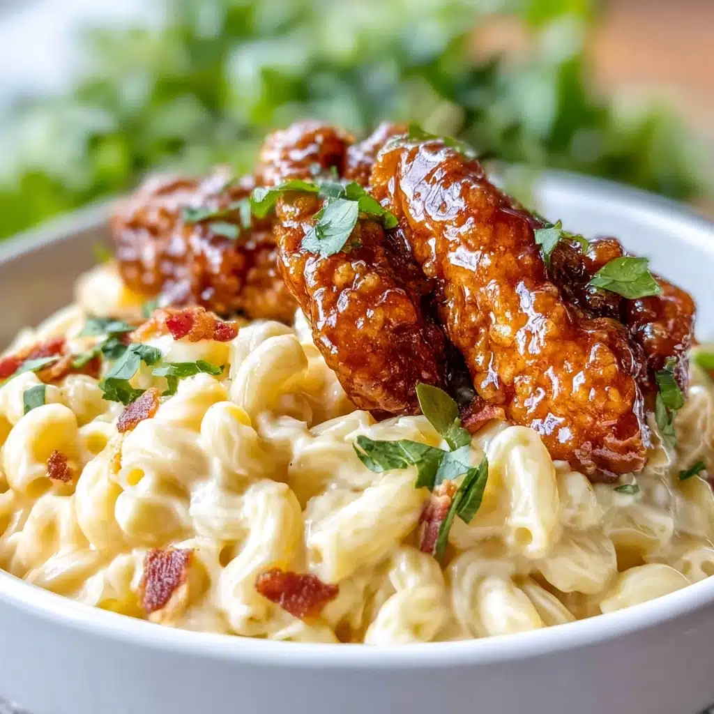 Honey Pepper Chicken Mac and Cheese Recipe - Recipe Image