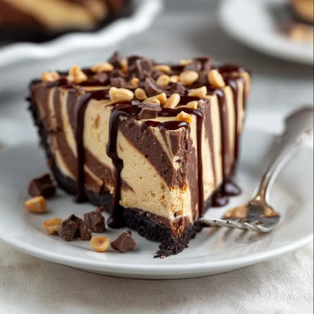 Decadent Chocolate Peanut Butter Swirl Pie Recipe - Recipe Image