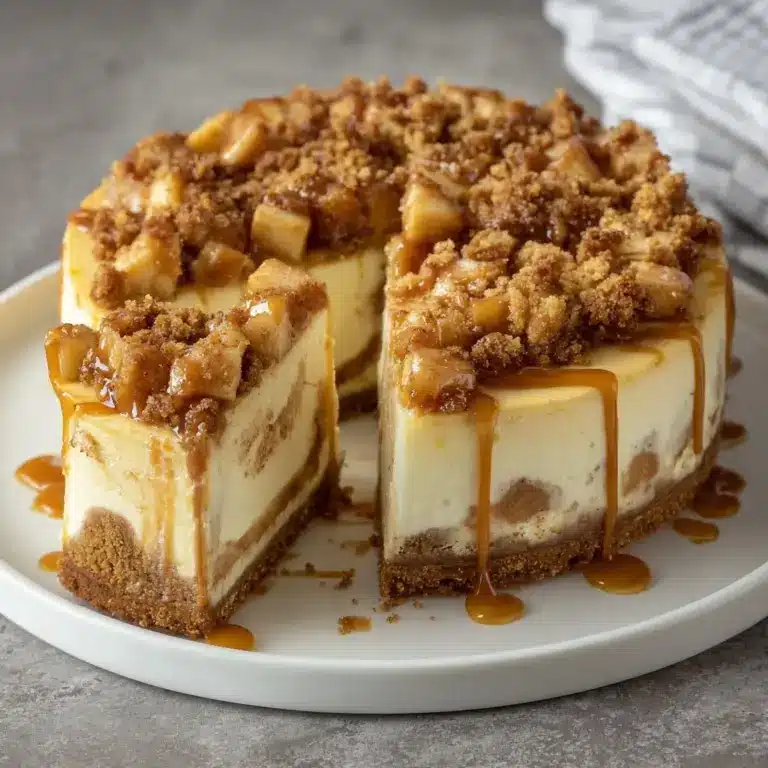 Salted Caramel Apple Pie Cheesecake Recipe
