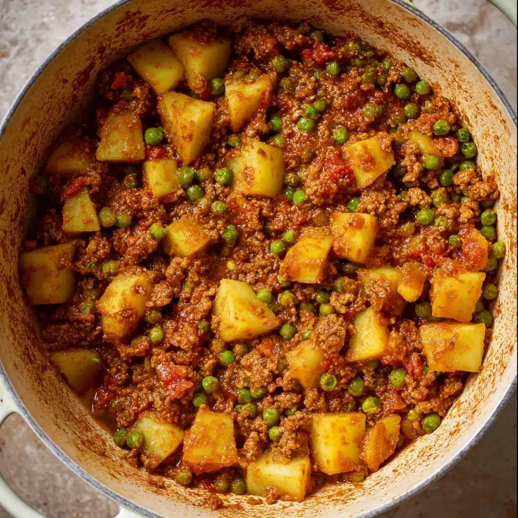 Indian Keema Aloo (Ground Beef and Potatoes) Recipe - Recipe Image
