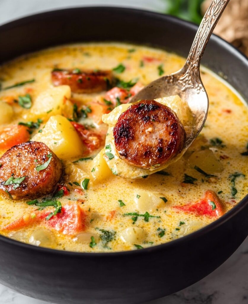 Slow Cooker Cajun Potato Soup Recipe