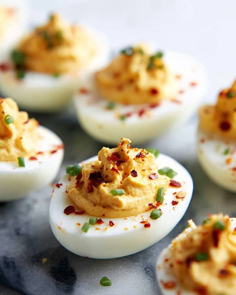 Spicy Deviled Eggs Recipe