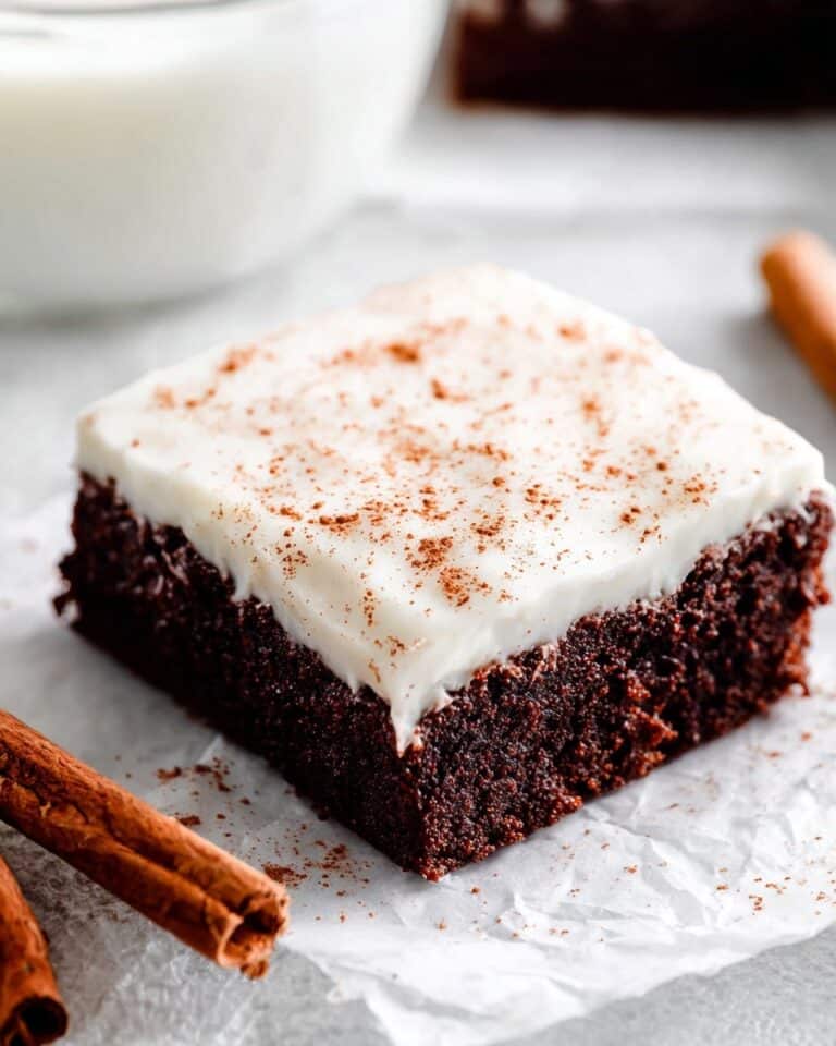 Gingerbread Brownies with Eggnog Cream Cheese Frosting Recipe