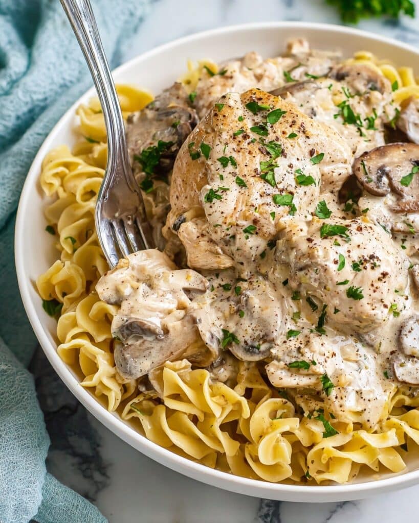 Crockpot Cream of Mushroom Chicken Recipe