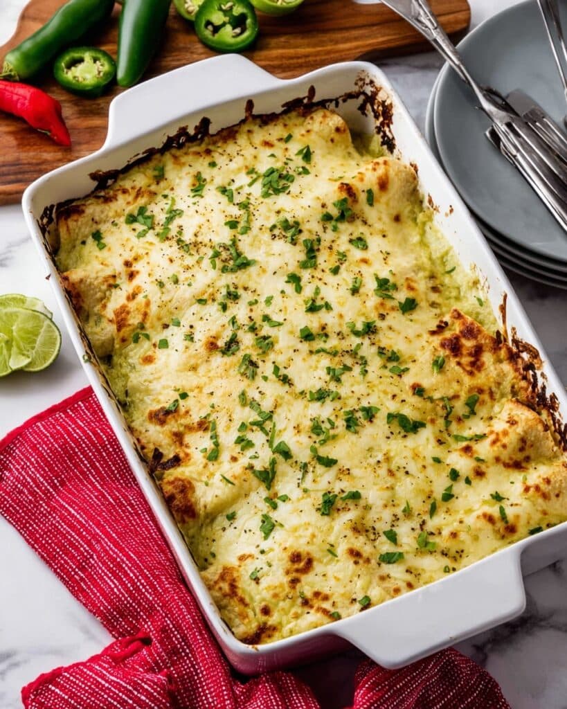 Creamy Chicken Enchilada Casserole Recipe