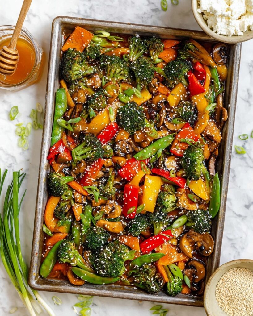 Sheet Pan Chicken Stir Fry Recipe