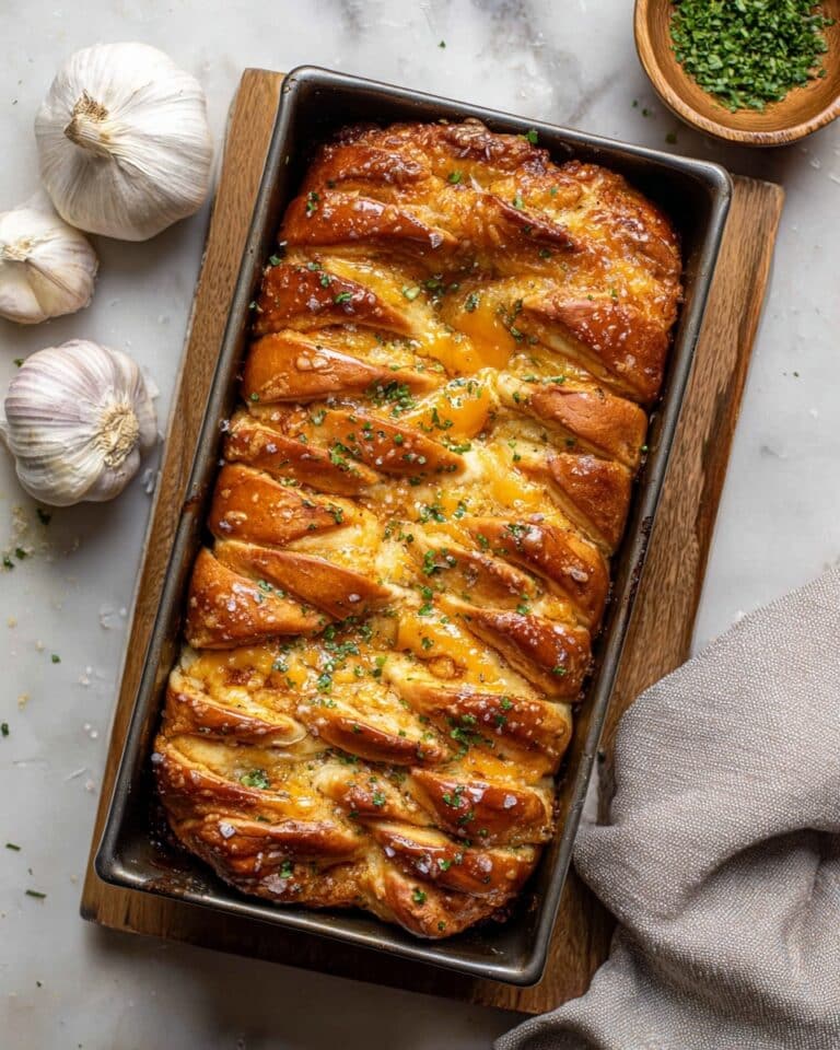 From Scratch Cheesy Garlic Pull-Apart Bread Recipe