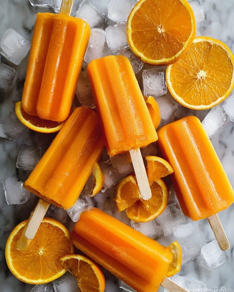 Orange Popsicle – Orange Ice Pops Recipe