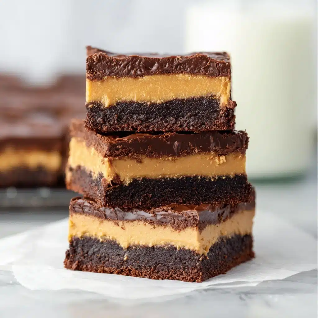 Peanut Butter Stuffed Brownies Recipe - Recipe Image