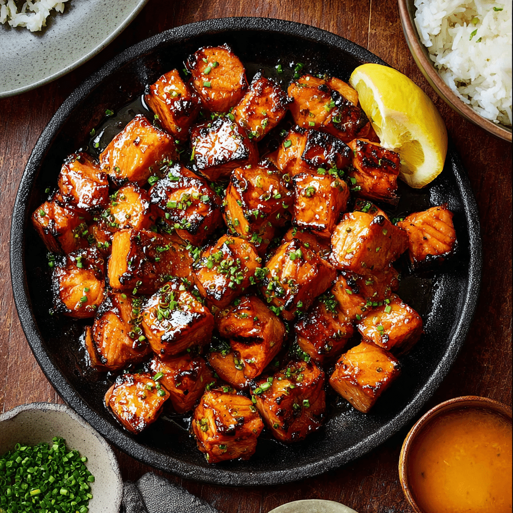 Air Fryer Bang Bang Salmon Bites Recipe - Recipe Image