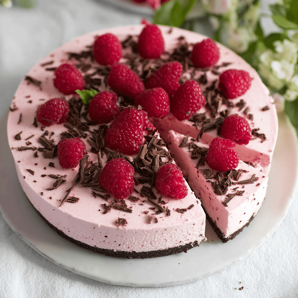Chocolate Raspberry Mousse Cake Recipe - Recipe Image