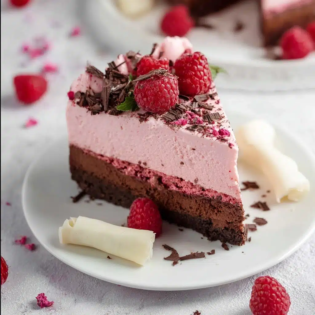 Chocolate Raspberry Mousse Cake Recipe - Recipe Image