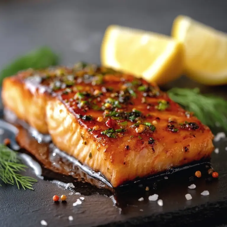 Crispy Honey Garlic Glazed Salmon Recipe
