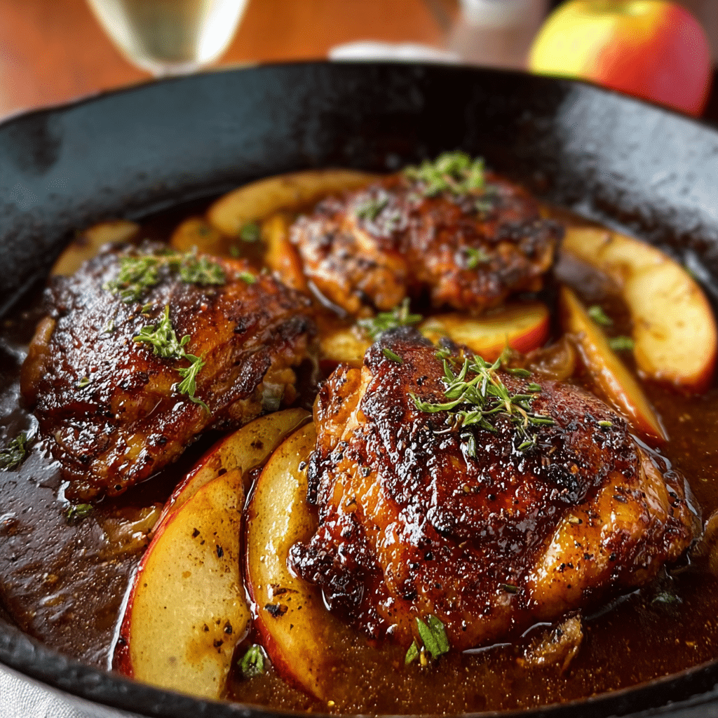 Apple Cider Glazed Chicken Recipe - Recipe Image