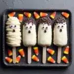 ghosts and mummies frozen treats Recipe