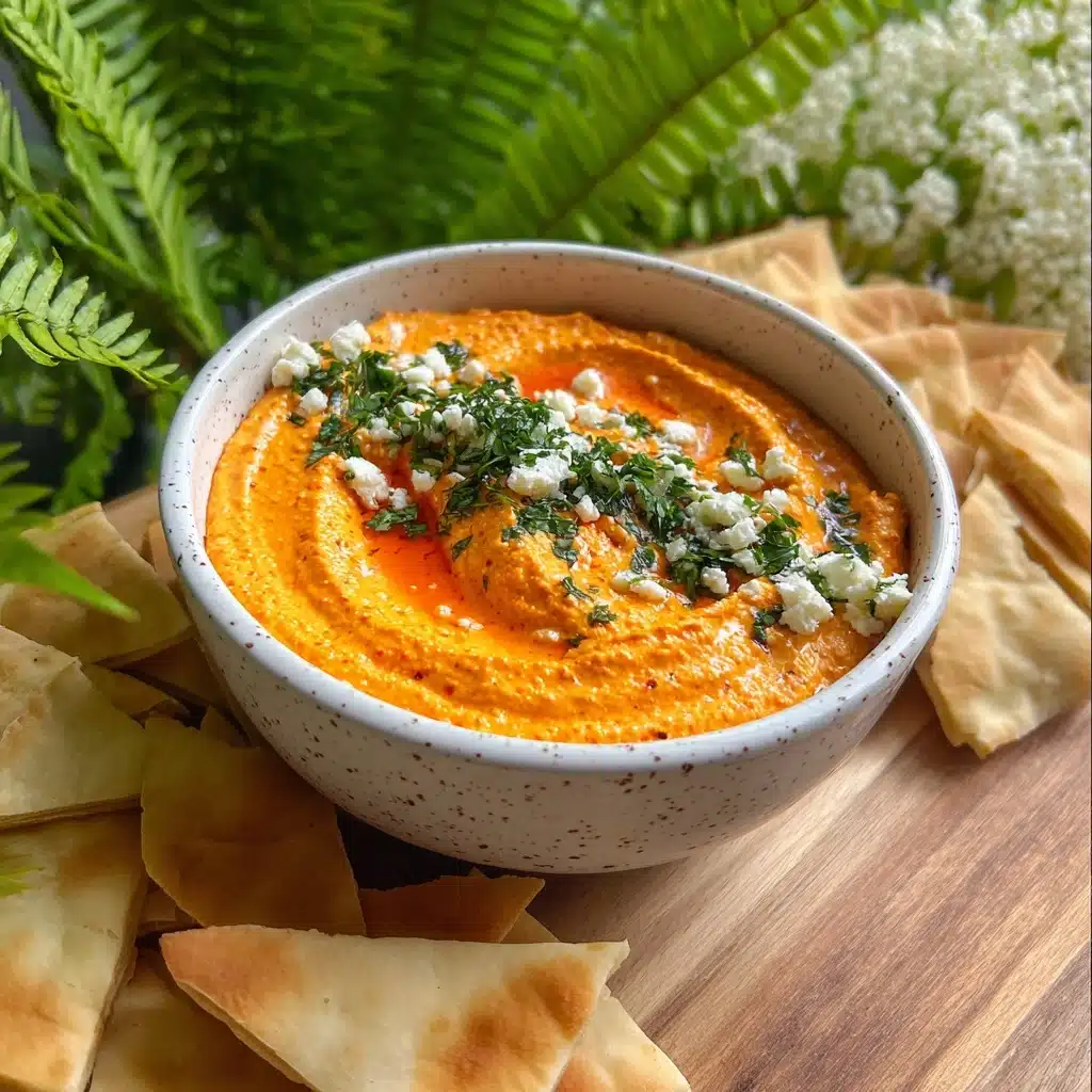Roasted Red Pepper Feta Dip (Tirokafteri) Recipe
