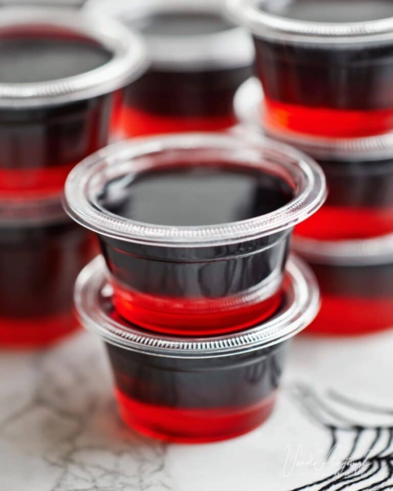 Halloween Black and Red Jello Shots Recipe