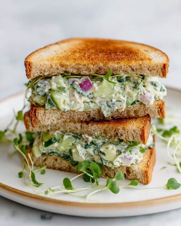 Easy Cucumber Salad Sandwiches Recipe
