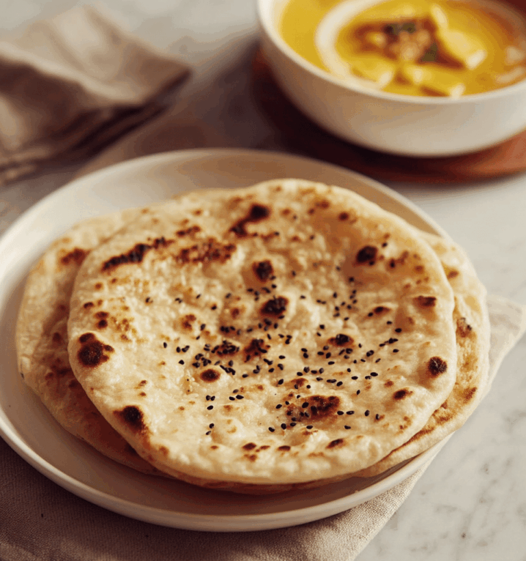 Healthy Whole Wheat Butter Naan Recipe