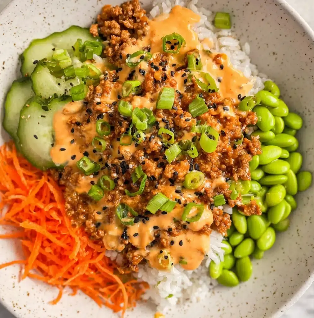 Ground Turkey Rice Bowls with Bang Bang Sauce Recipe