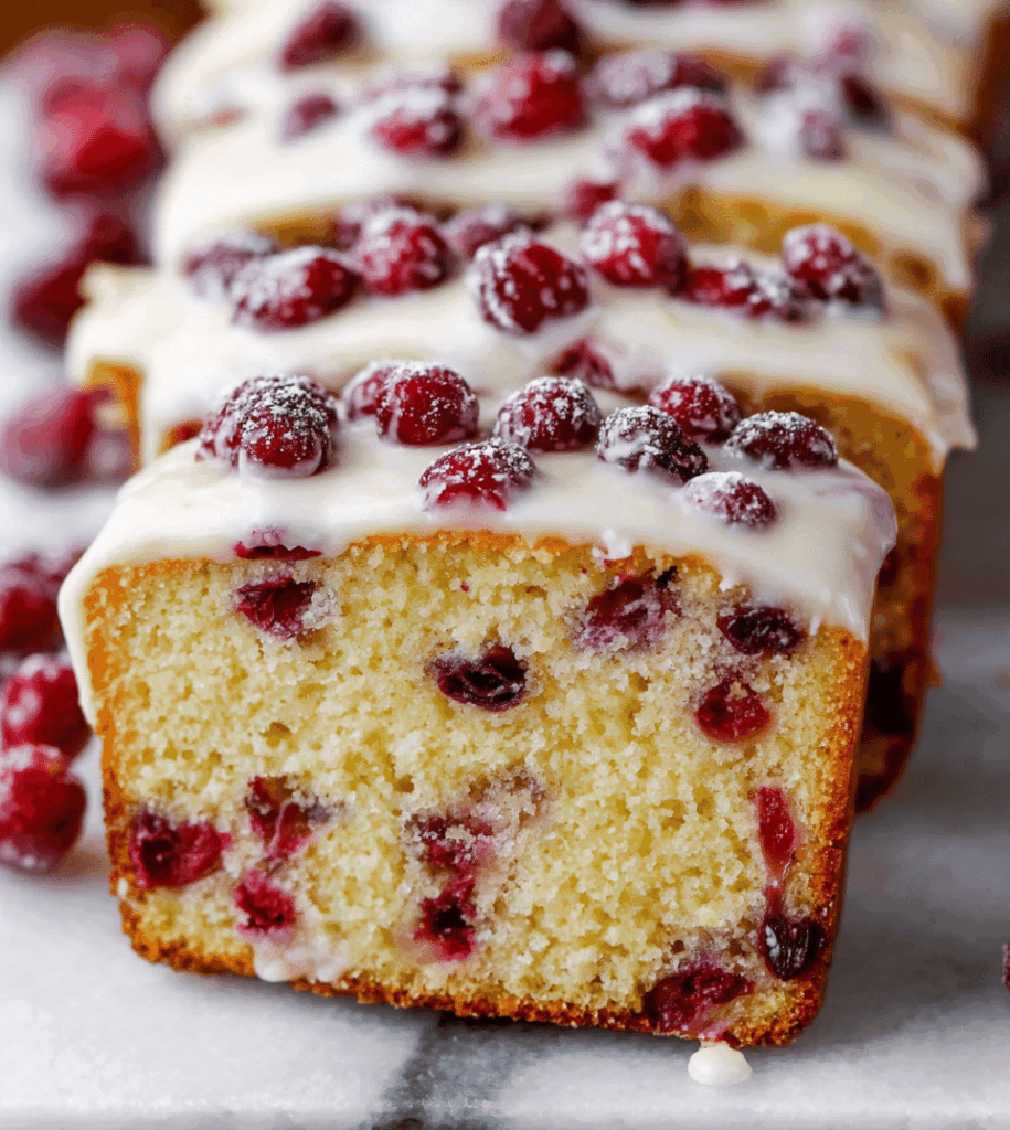 Christmas Cranberry Pound Cake Recipe