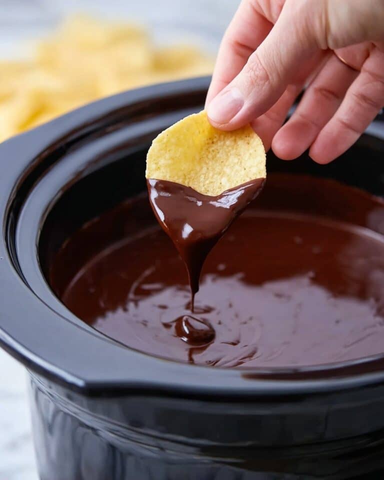 Slow Cooker Chocolate Fondue Recipe