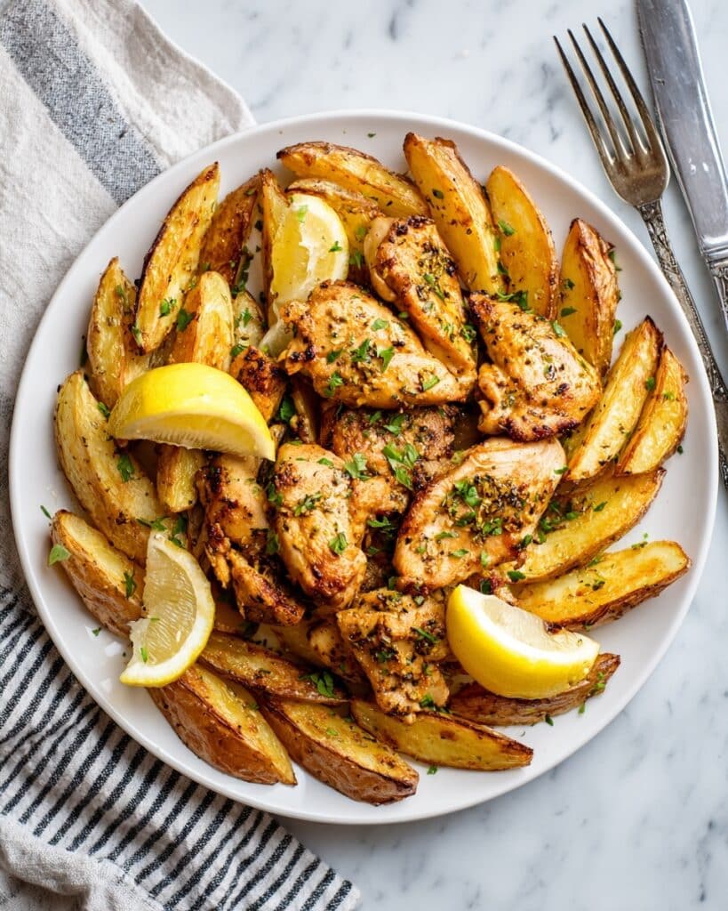 Greek-Style Chicken and Potatoes Recipe