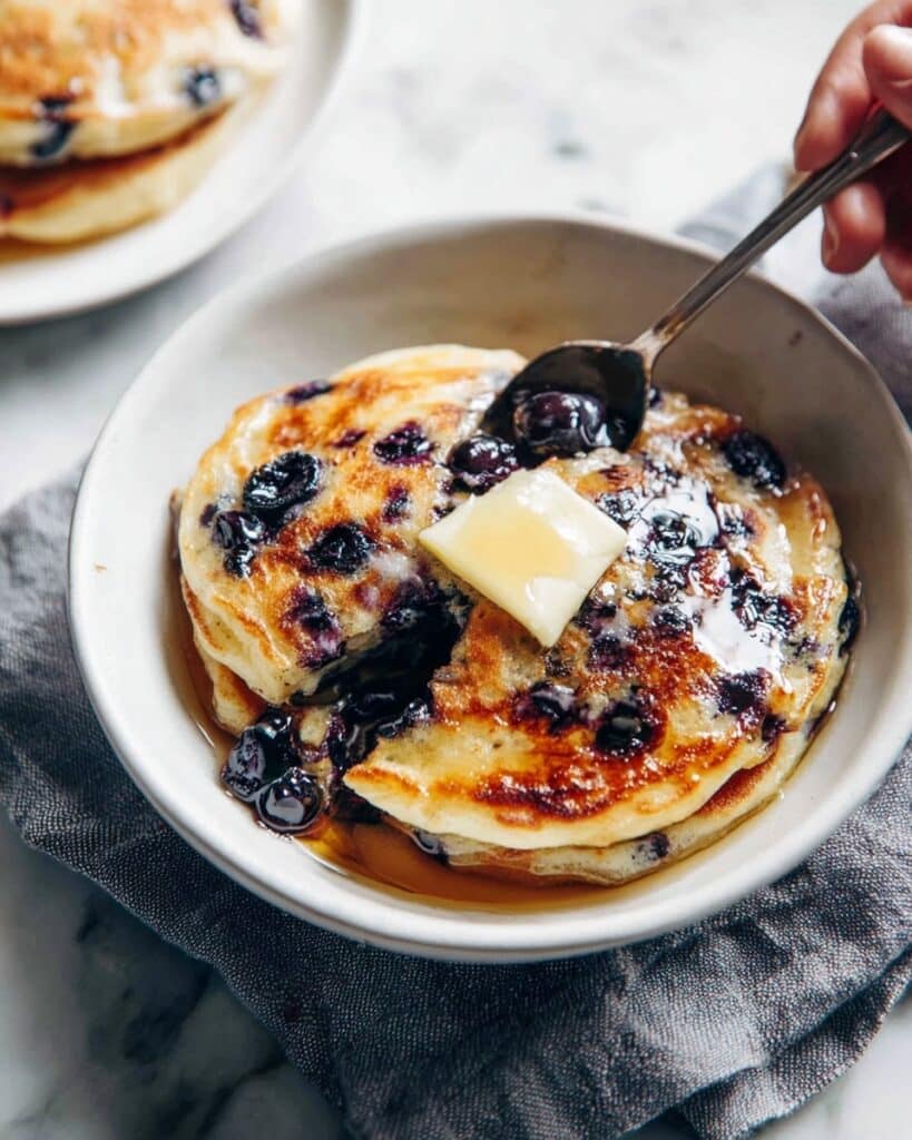 Fluffiest Blueberry Pancakes Recipe