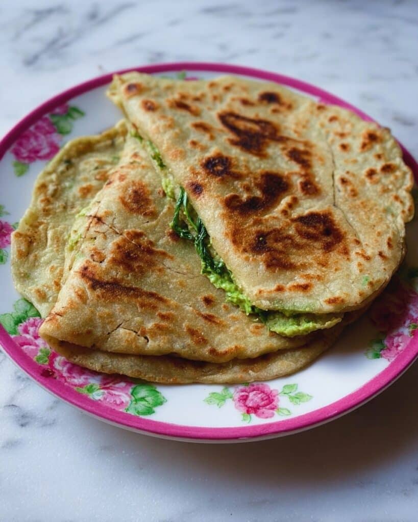 Stuffed Peas Paratha Recipe