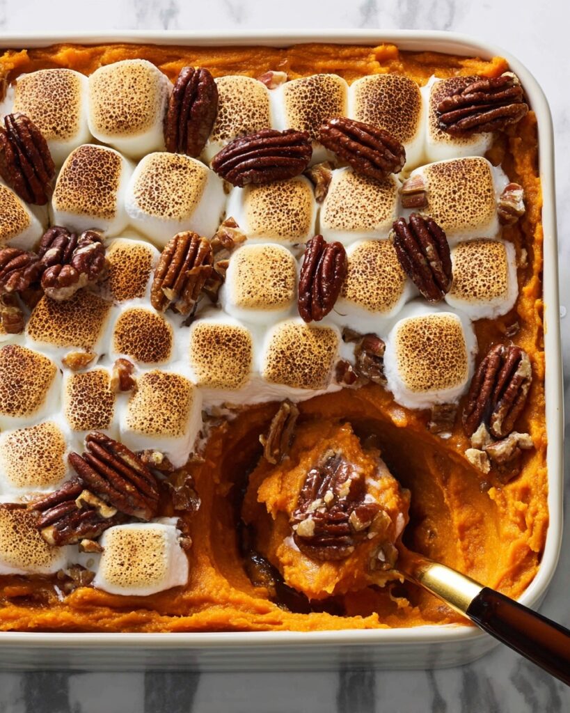 Marshmallow-Pecan Sweet Potato Casserole Recipe