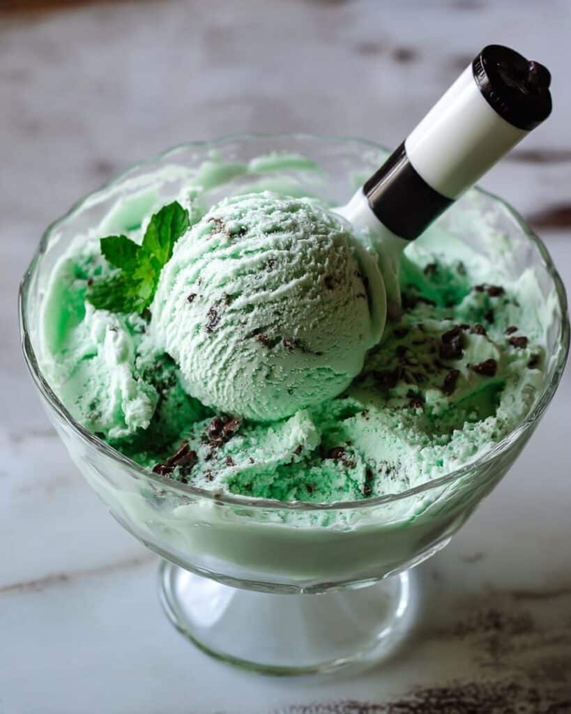 Homemade Mint Chocolate Chip Ice Cream Recipe