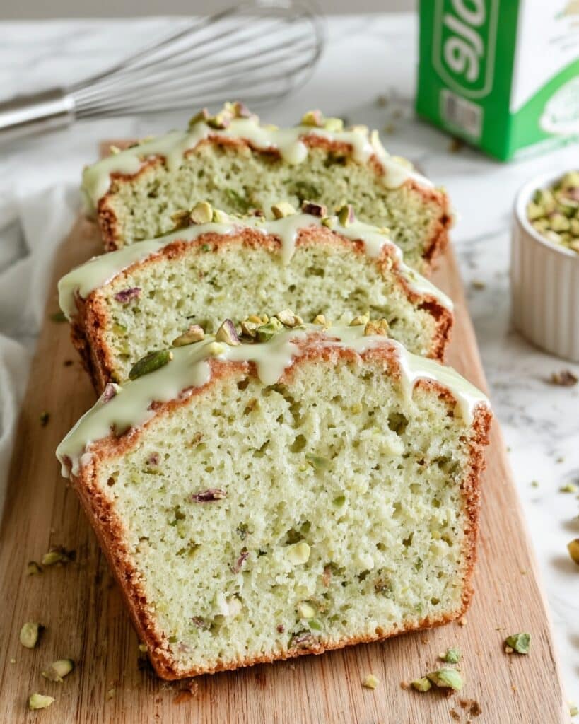 Pistachio Pudding Bread Recipe
