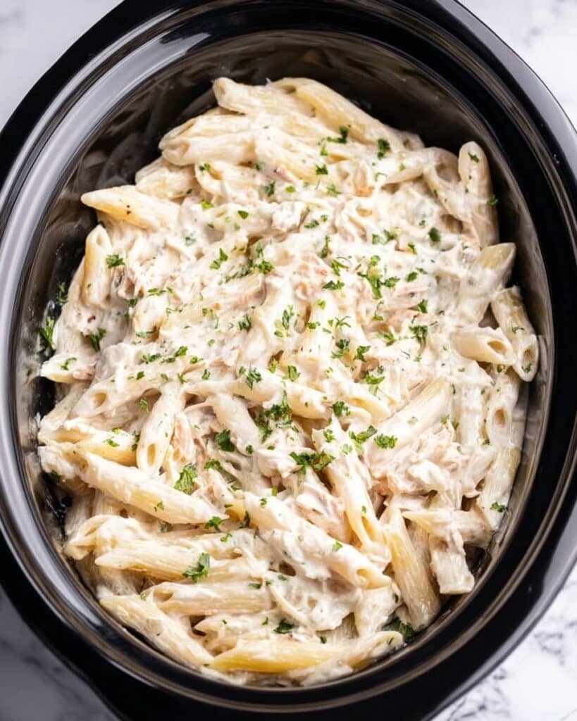 Slow Cooker Olive Garden Chicken Pasta Recipe