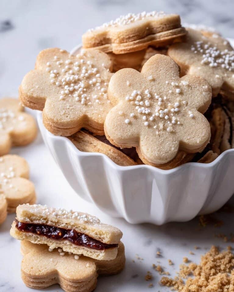 Best Spiced Shortbread Cookies with Orange and Sour Cream Ganache Recipe