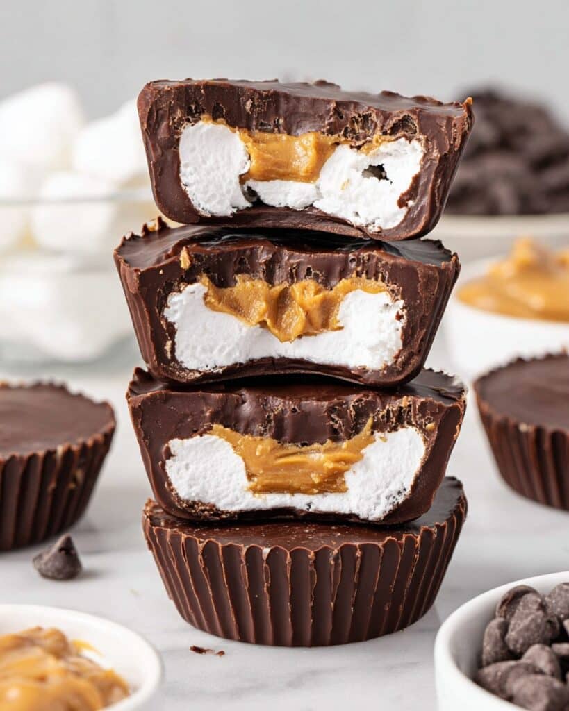 Peanut Butter Marshmallow Cups Recipe