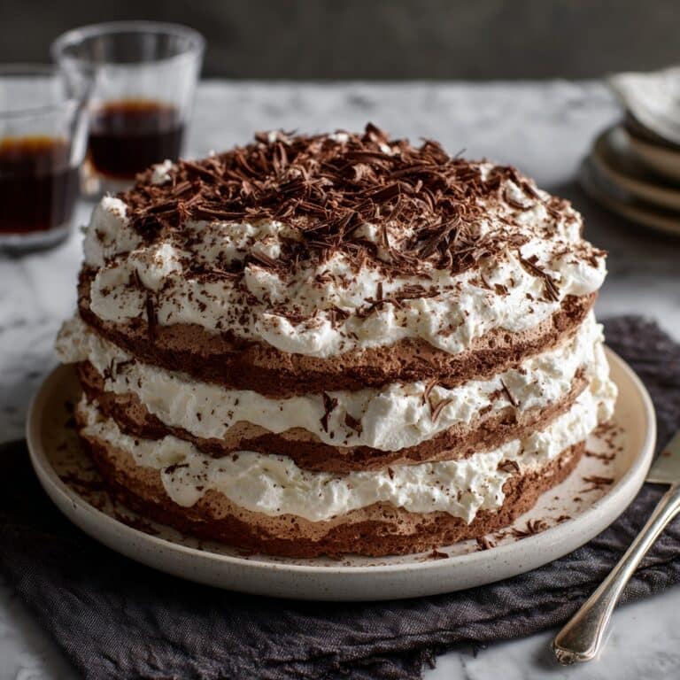 Hazelnut-and-Chocolate Meringue Cake Recipe