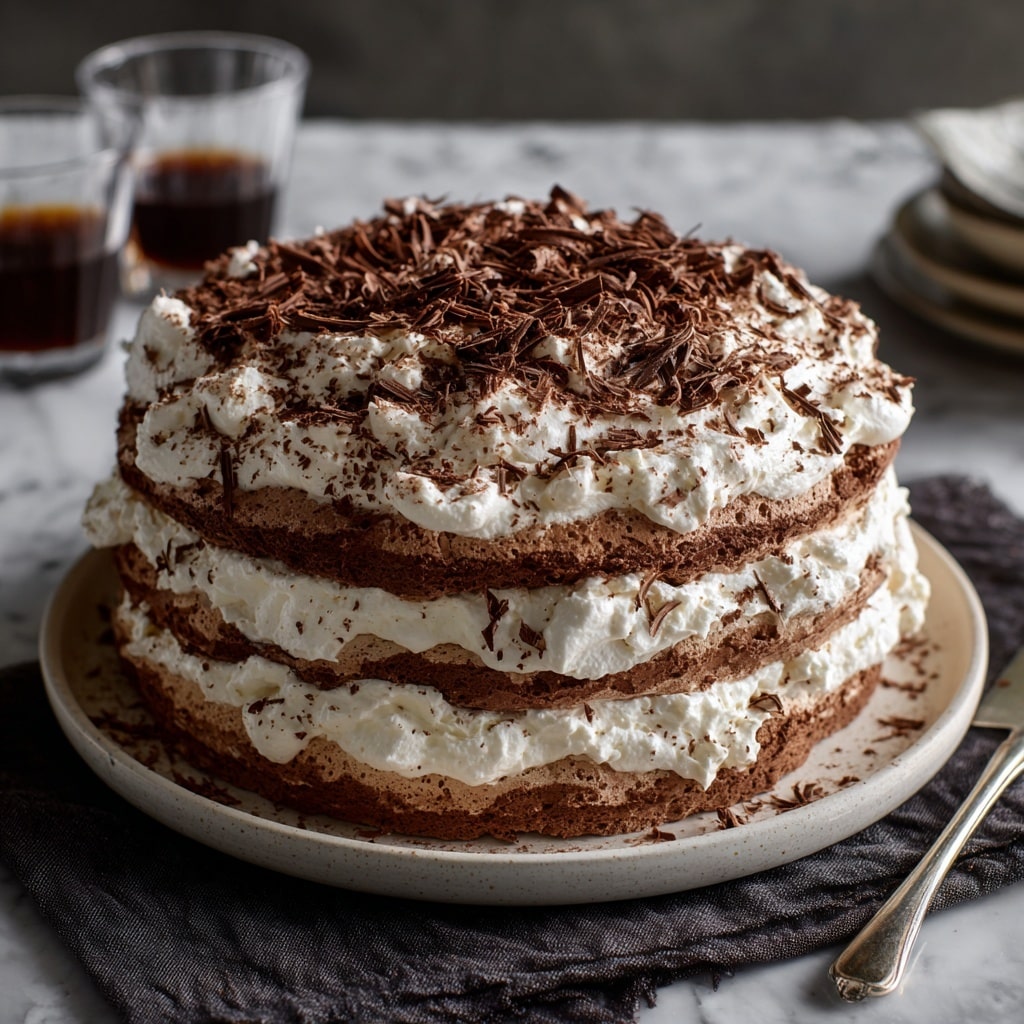 Hazelnut-and-Chocolate Meringue Cake Recipe
