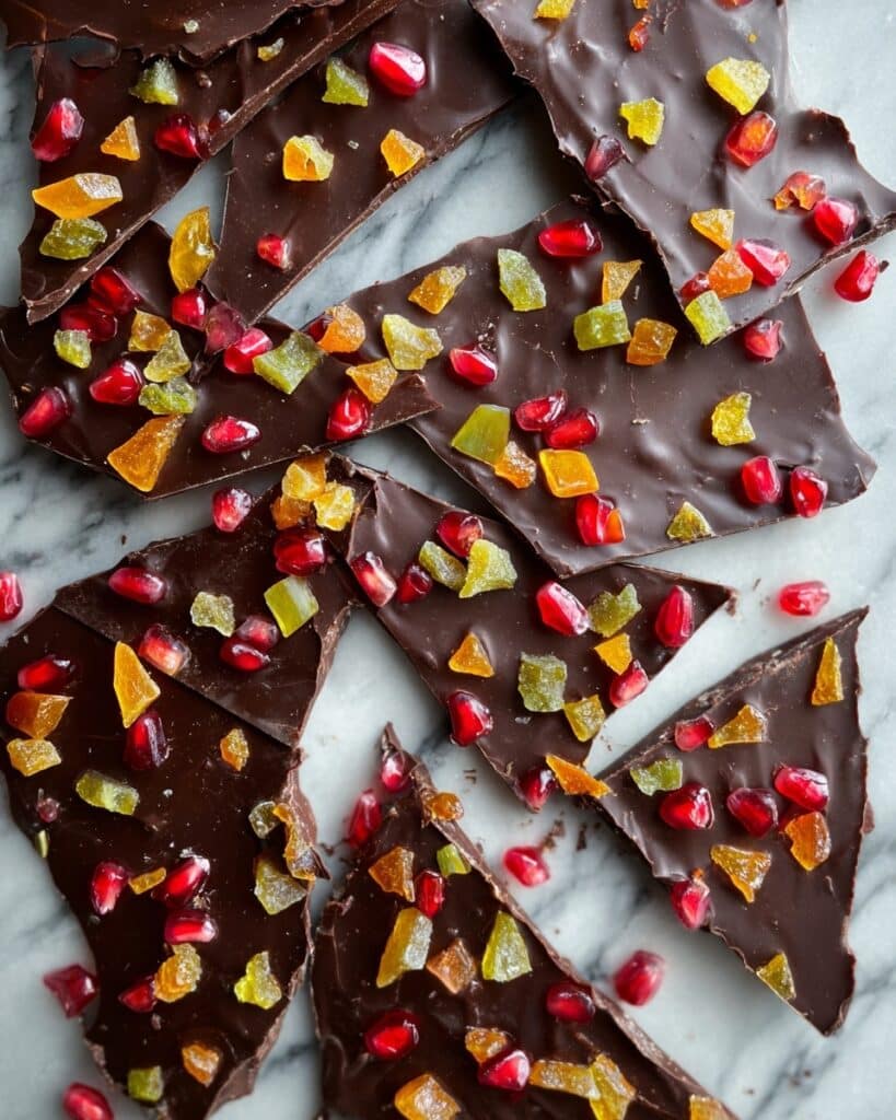 Pomegranate-Orange Chocolate Bark Recipe