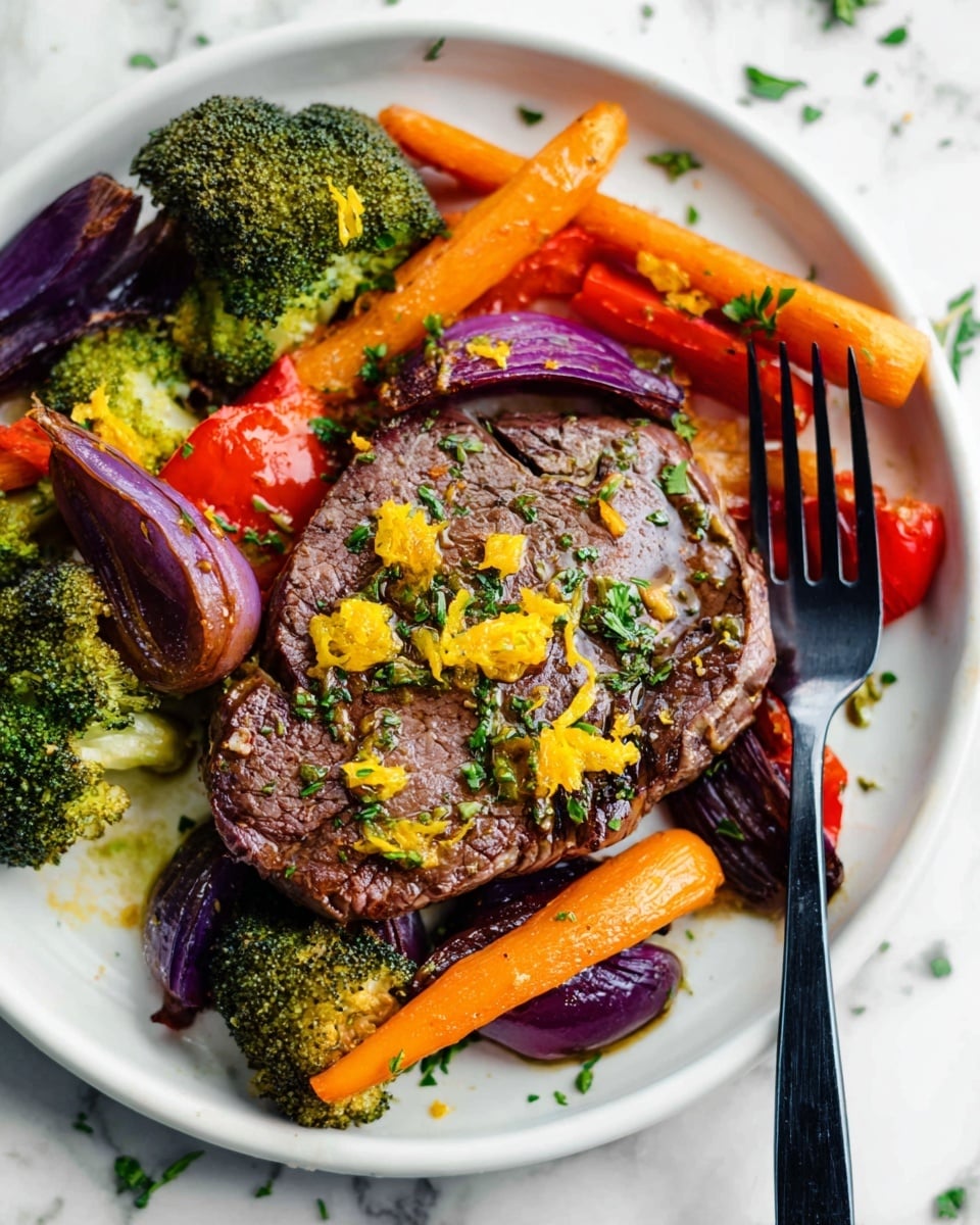 Italian Sheet Pan Steak and Veggies Recipe