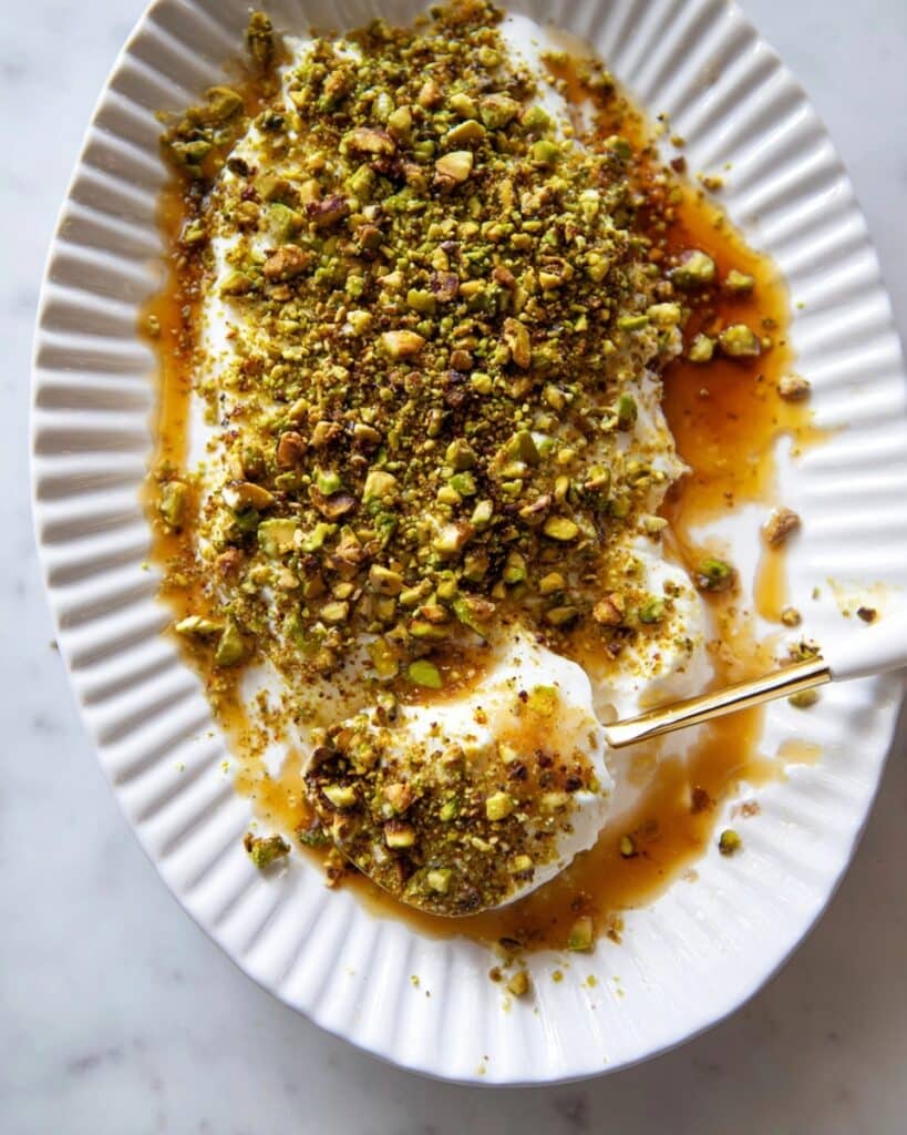 Boursin Appetizer with Pistachios and Honey Recipe