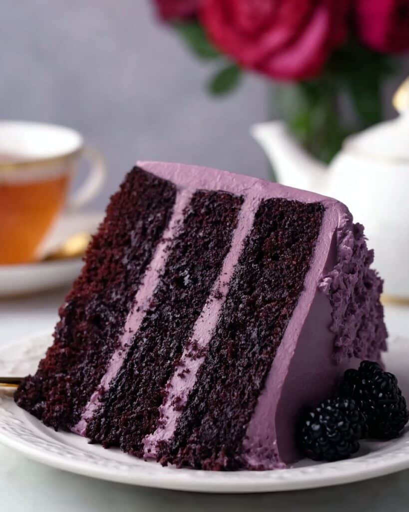 Blackberry Velvet Cake Recipe
