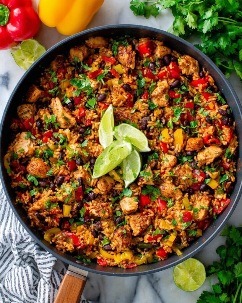 Chicken Fajita Rice Bowls (One Pan) Recipe