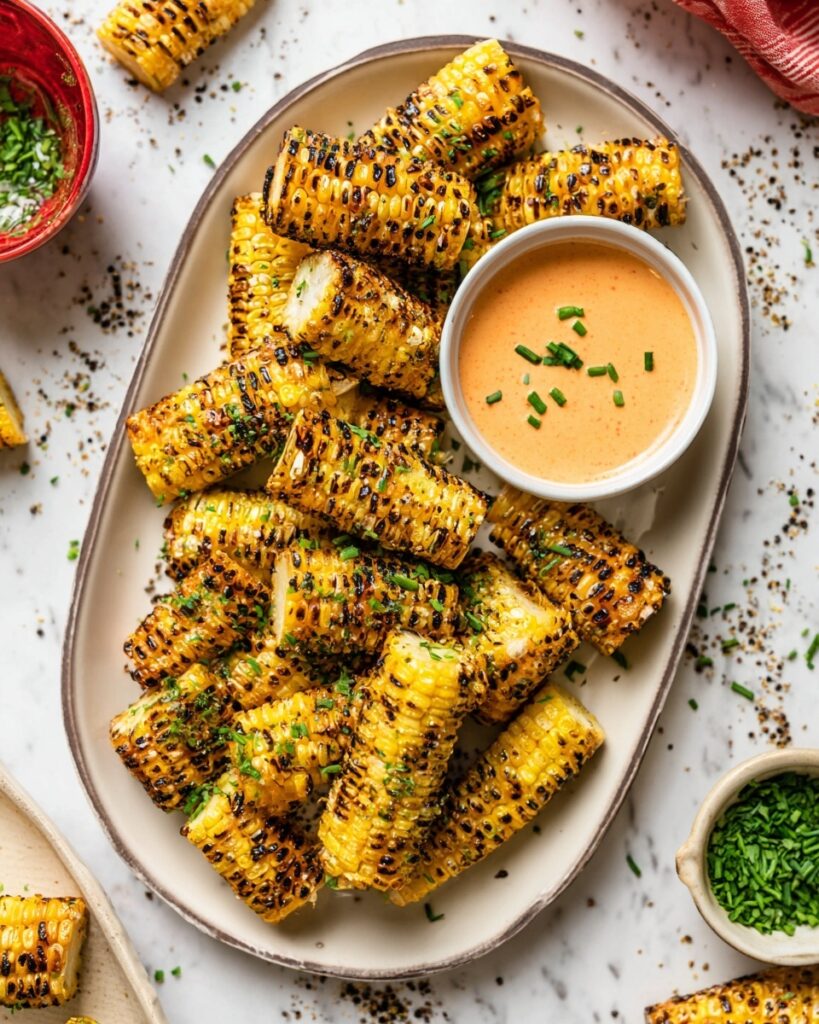 The Best Corn Ribs with Garlic Butter Recipe