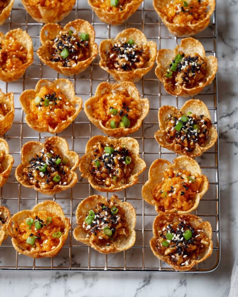 Bang Bang Chicken Wonton Cups Recipe