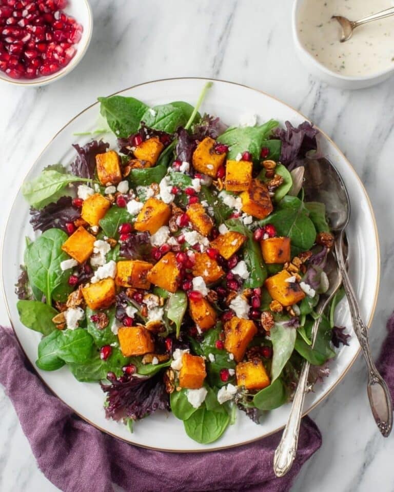Spiced Roasted Butternut Squash Salad with Pomegranate, Dates, and Goat Cheese Recipe