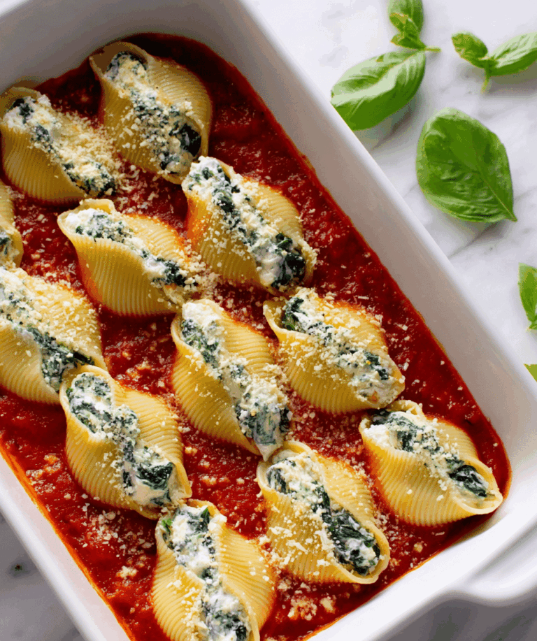 Spinach and Ricotta Stuffed Shells Recipe