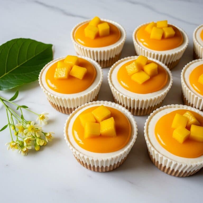 No-Bake Coconut Mango Cheesecake Bites Recipe