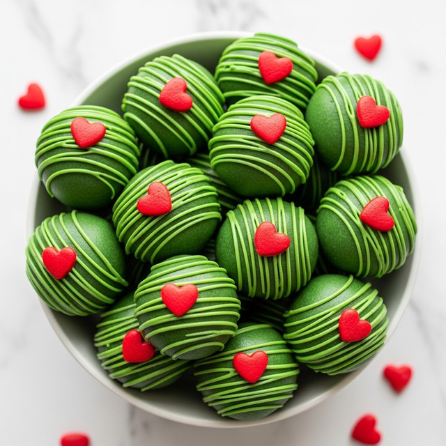 Grinch Oreo Balls with Red Velvet Oreos Recipe