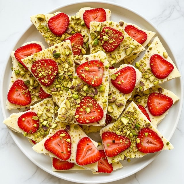 Frozen Yogurt Bark with Strawberries and Pistachios Recipe