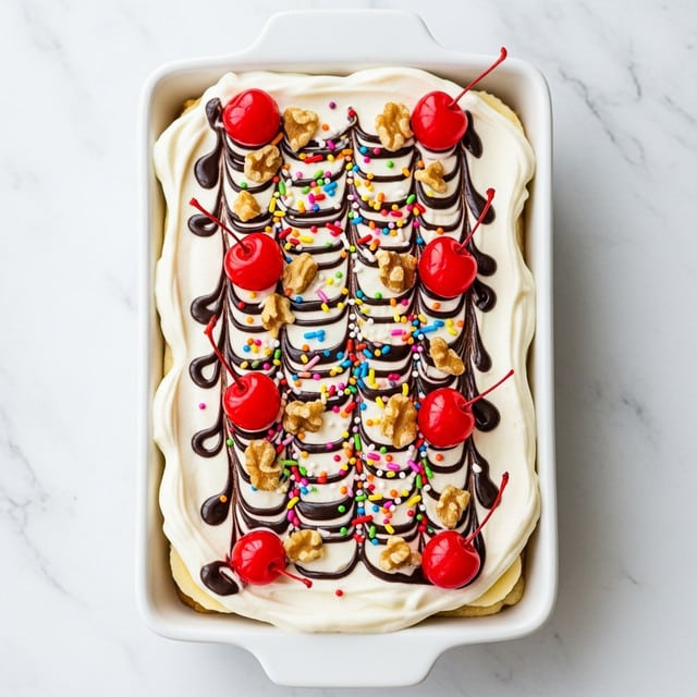 No-Bake Banana Split Lasagna Recipe